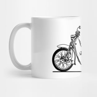 Super Cub Motorcycle Sketch Art Mug